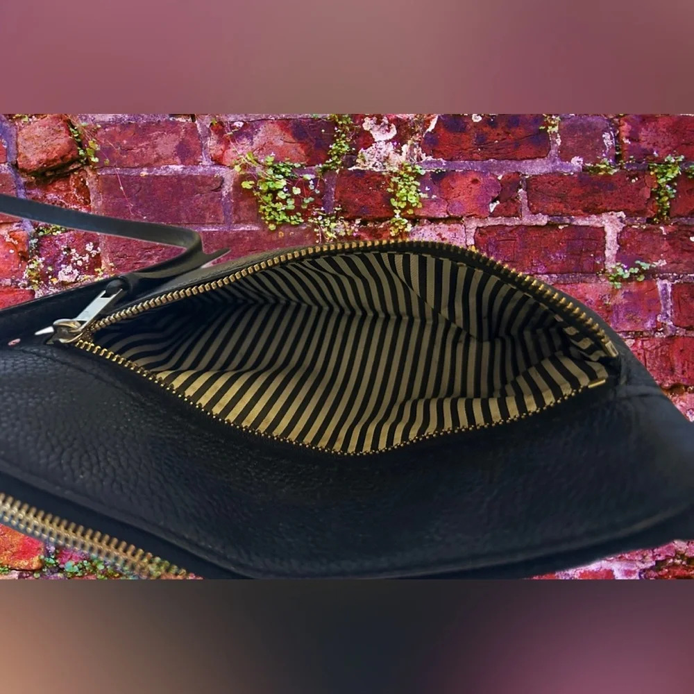 Kate Spade New York Jackson Street Gabriele Black Leather Crossbody